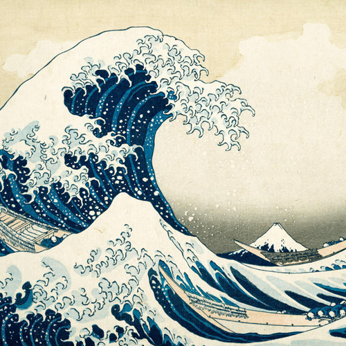 Katsushika Hokusai, Under the Wave off Kanagawa, or The Great Wave, from the series Thirty-six Views of Mount Fuji, ca. 1830-32