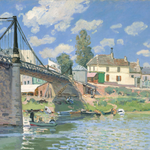 Alfred Sisley, The Bridge at Villeneuve-la-Garenne, 1872