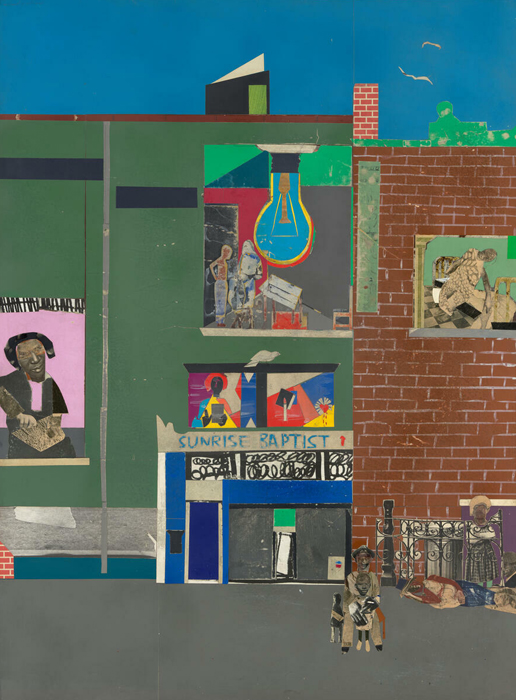 Romare Bearden, The Block (panel number four of six)