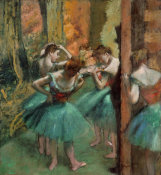 Edgar Degas - Dancers, Pink and Green