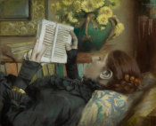 Albert Bartholomé - The Artist's Wife Reading