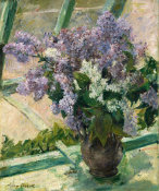 Mary Cassatt - Lilacs in a Window (Vase de Lilas à la Fenêtre)