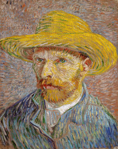 Vincent van Gogh - Self-Portrait with a Straw Hat