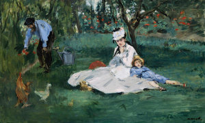 Edouard Manet - The Monet Family in Their Garden at Argenteuil
