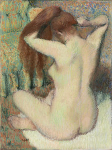 Edgar Degas - Woman Combing Her Hair