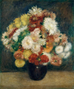 Auguste Renoir - Bouquet of Chrysanthemums