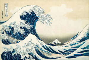 Katsushika Hokusai - Under the Wave off Kanagawa, or The Great Wave, from the series Thirty-six Views of Mount Fuji, ca. 1830-32
