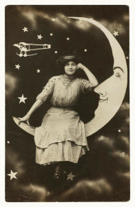 Unknown - "Man in the Moon" Postcard