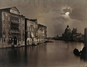 Carlo Naya - Night View of the Grand Canal, Venice, ca. 1875
