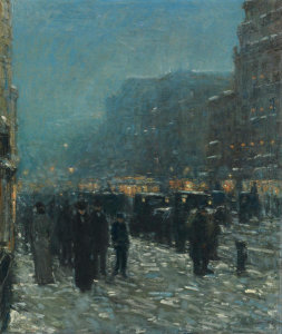 Childe Hassam - Broadway and 42nd Street