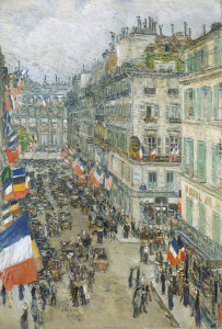 Childe Hassam - July Fourteenth, Rue Daunou, 1910