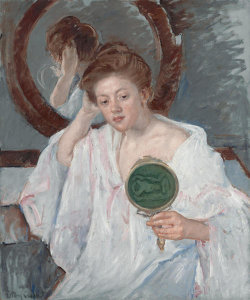 Mary Cassatt - Denise at Her Dressing Table, ca. 1908–9