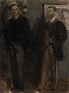 Edgar Degas - Two Men, ca. 1865–69