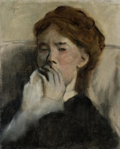 Edgar Degas - Young Woman with Her Hand over Her Mouth, ca. 1875