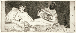 Édouard Manet - Olympia (published plate), 1867