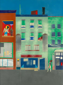 Romare Bearden - The Block (panel number three of six)