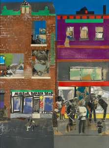 Romare Bearden - The Block (panel number six of six)