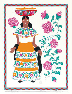 Carlos Mérida - A Standing Woman from the State of Chiapas