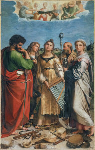 Raphael - The Ecstasy of Saint Cecilia with Saints Paul, John the Evangelist, Augustine, and Mary Magdalen
