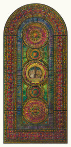 Louis C. Tiffany - Design for Medallion Window for the American College of Surgeons, Chicago, Illinois