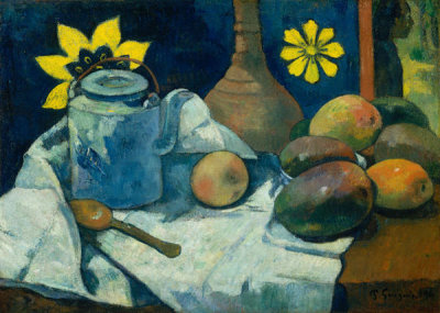 Paul Gauguin - Still Life with Teapot and Fruit