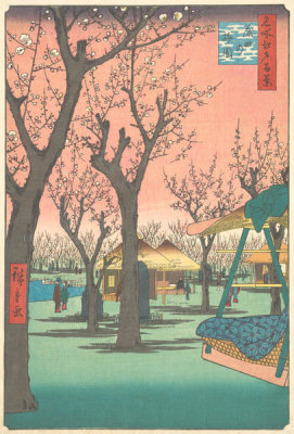 Utagawa Hiroshige - Plum Garden at Kamata