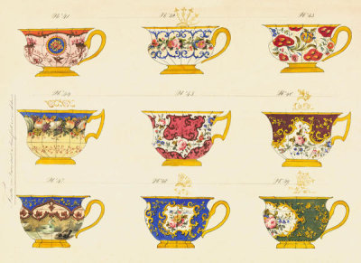French, 19th century - Porcelain Designs (detail)