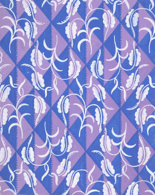 Paul Poiret - Fabric Design with Diamond Pattern