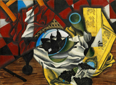 Juan Gris - Pears and Grapes on a Table, 1913