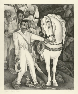 Diego Rivera - Emiliano Zapata and his Horse, 1932