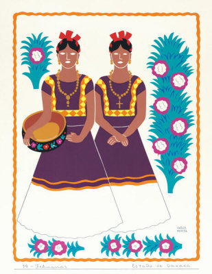 Carlos Mérida - Two Tehuana Women from the State of Oaxaca