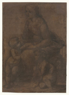 Raphael - The Virgin and Child with the Infant Saint John the Baptist (Cartoon for La Belle Jardinière)