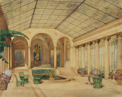 Louis C. Tiffany - Design for a Garden Room
