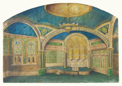 Louis C. Tiffany - Design for Interior, First Presbyterian Church, Poughkeepsie, New York