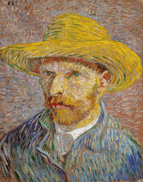 Self-Portrait with a Straw Hat by Vincent van Gogh | | Met Custom Prints